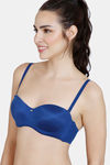 Zivame Marshmallow Padded Wired Low Demi Coverage Strapless - Navy — thumbnail 4